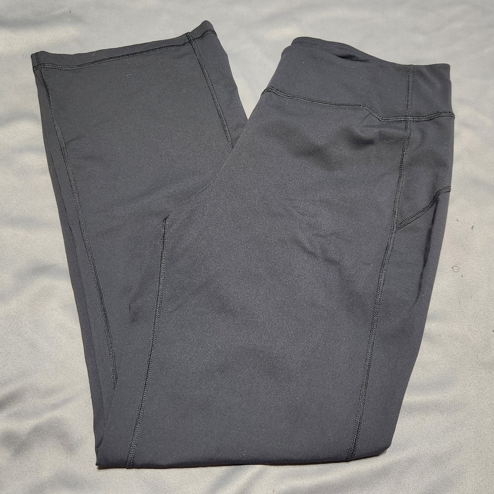 Duluth Trading Co Womens Noga Classic Black Straight Leg Pants Lx31 15771